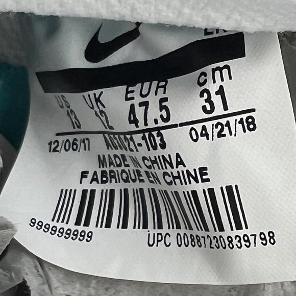Nike Vapor Untouchable 3 Pro Teal Orange Miami Dolphins Mens Size 13 AO3021-103